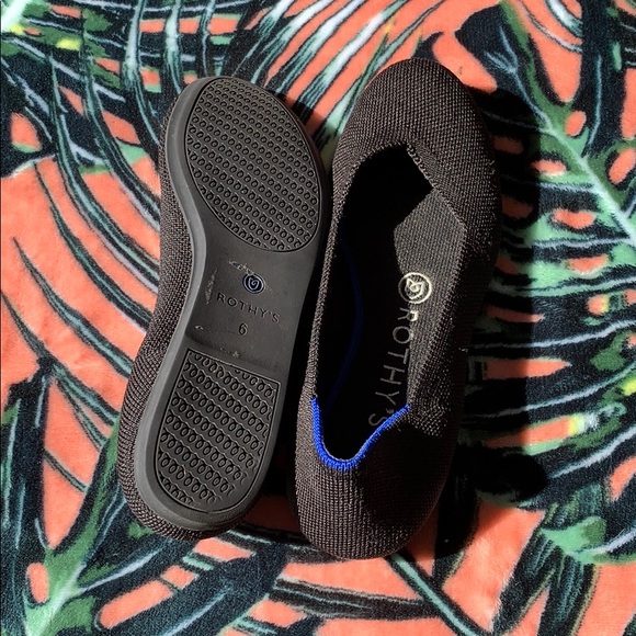 ROTHYS Black Ballet Flats Size 6 - Picture 5 of 8